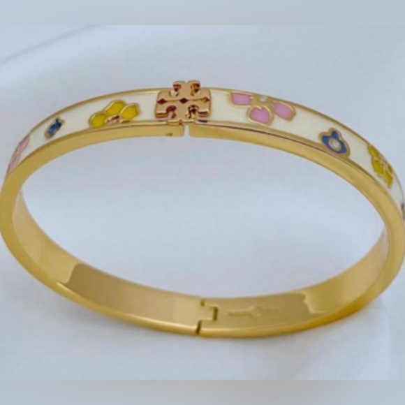 TORY BURCH Kira Flower Bangle - Picture 3 of 3